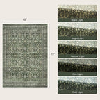Lofus 3x5 Area Rug for Entryway, Washablee Soft Rugs for Bedroom, Living Room - Image 2