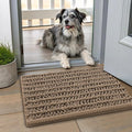 Smiry Dog Door Mat for Muddy Paws 24x16, Absorbent Dirt Trapper, Non-Slip by Smiry