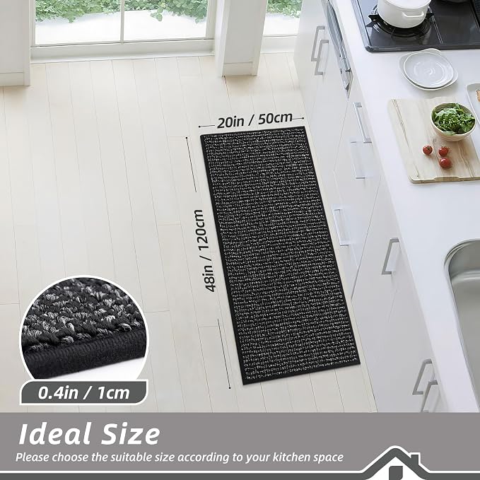 BEQHAUSE Kitchen Runner Rugs 20"x48", Non-Slip Kitchen Mats - Image 2
