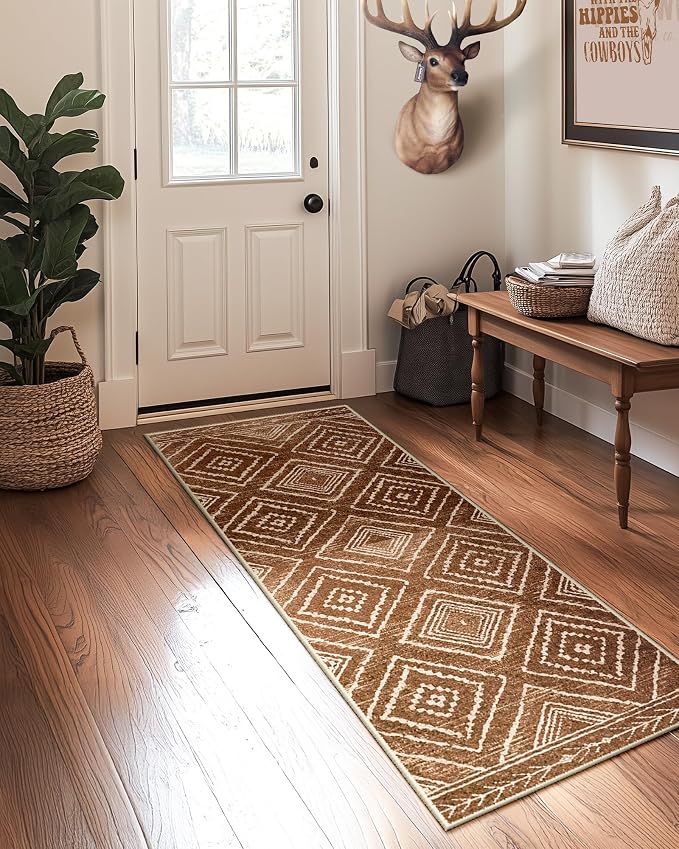 BESTSWEETIE Area Rug 2x3 Rug Machine Washable Non-Slip Low Pile Print Pattern - Image 8