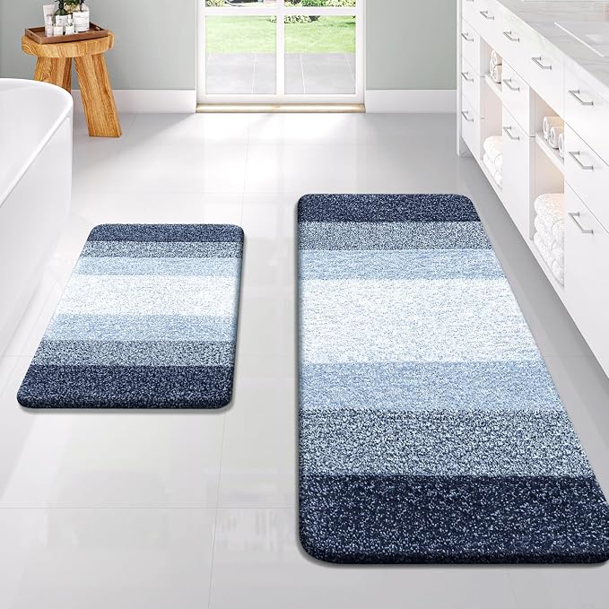 OLANLY Bathroom Runner Rugs Mat 59x24, Extra Soft Absorbent Microfiber Bath Rugs - Image 6