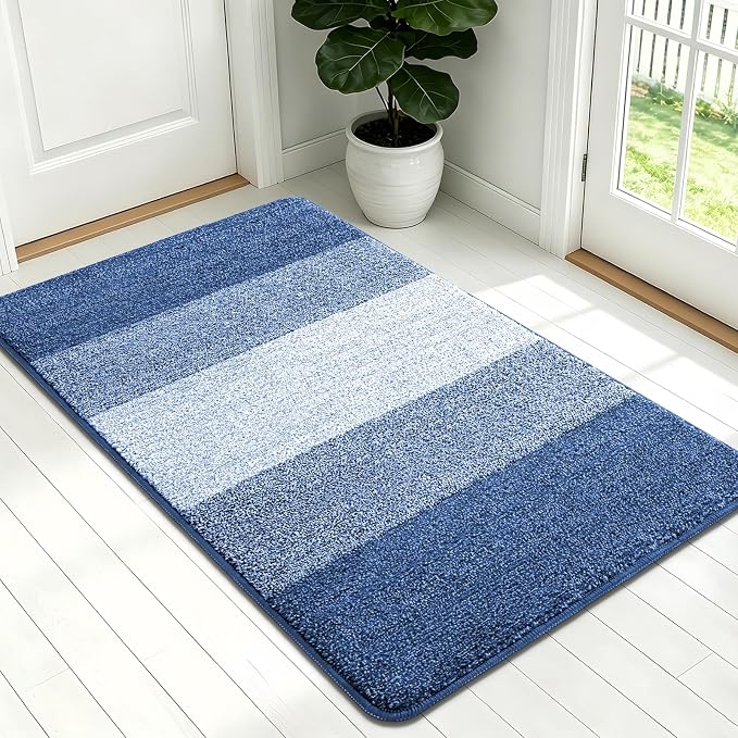 Kitinjoy Indoor Outdoor Door Mat, 54x32 Non-Slip Absorbent Dirt Trapper by Kitinjoy