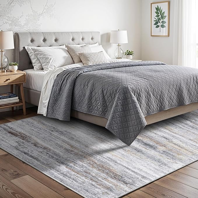 5x7 Area Rug for Living Room: Non-Slip Washable Rugs for Dining Room Bedroom - Image 2