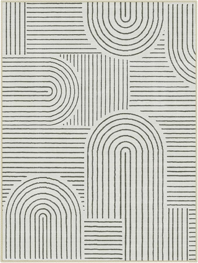 Lahome Abstract 9x12 Area Rugs for Living Room Bedroom, Soft Washable Rugs 9x12 - Image 7