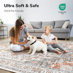 Lessymo 9×12 Area Rugs Washable - Image 5