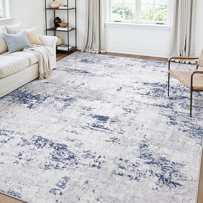 Area Rugs 5x7 Living Room: Large Modern Abstract Washable Rug Soft Anti-Skid by GENTDRIZZ