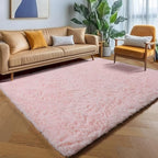 ONASAR Pink Area Rugs for Living Room Girls Bedroom, 5x8 Fluffy Bedside Throw - Image 5