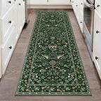 HEBE Washable Hallway Runner Rug 2'x 6' Non Slip Kitchen Rugs Runner, Low Pile by HEBE