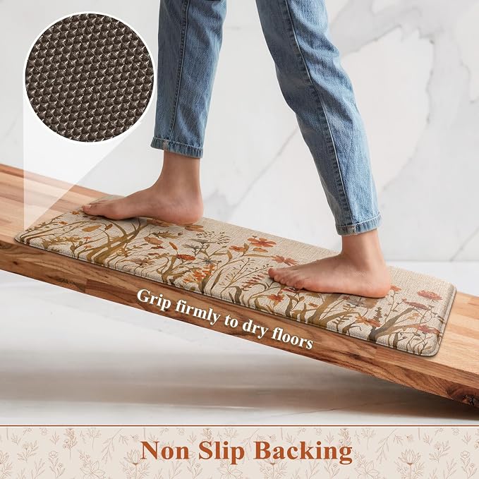 KIMODE Fall Kitchen Mats Cushioned Anti Fatigue, Non Slip Kitchen Mats - Image 4