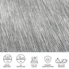 SAFAVIEH Outdoor Square Rug 4' - Image 6