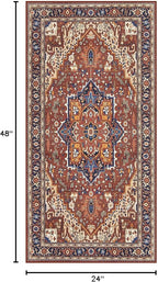 Moynesa Ultra-Thin Washable Kitchen Rugs, 2x4 Small Entryway Rug Door Mat Non - Image 2