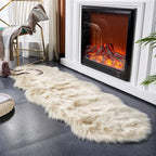 EasyJoy Ultra Soft Fluffy/Fuzzy Shaggy Area Rug Faux Fur Chair Cover Seat Pad - Image 3