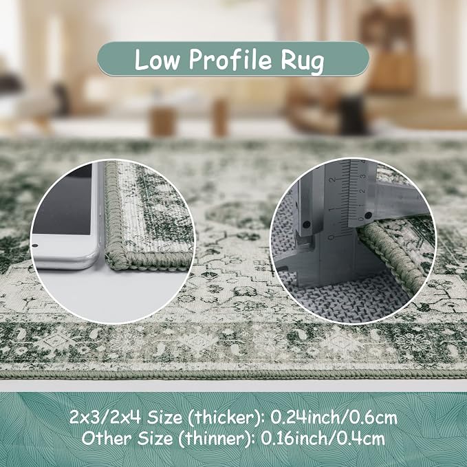 Moynesa Ultra-Thin Washable Area Rug - Image 4