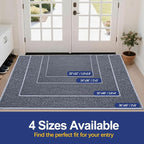 Dirt Trapping Door Mat 24x36, 3D Scarping Surface Doormat - Image 6