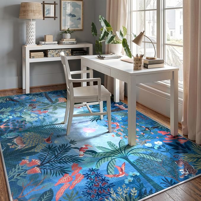 LIVEBOX Jungle Animal Print Dining Room Rugs - Image 3