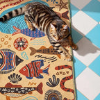 jinchan 2x3 Coastal Area Rug Kids Washable Fun Rug Colorful Ocean Fish Small - Image 5