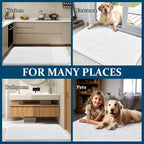 OLANLY Dog Door Mat for Muddy Paws 59x32, Absorbs Moisture and Dirt, Absorbent - Image 8