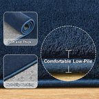 Amearea Large Modern Area Rugs for Bedroom Living Room, 6x9 Feet Navy Blue - Image 5