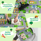 Car Rug Play Mat for Kids Toy Cars, City Road Traffic Playmat for Kid Bedroom - Image 7