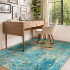 RELEANY Washable Area Rugs 5'x7' Non-Slip Modern Abstract Soft - Image 8