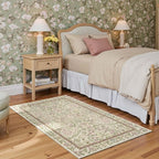 jinchan Zenith Floral 3x5 Area Rug Machine Washable Soft Low-Pile Non-Slip - Image 3