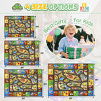 Construction Site Play Rug for Kids, Car Play Mat - Image 5