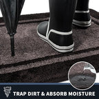 PURRUGS Dirt Trapping Door Mat 24" x 36", Non-Slip Machine Washable Entryway Rug - Image 5