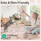 Soalmost Cat 8x10 Pink Area Rugs - Image 5