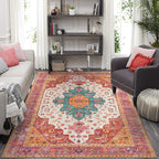 Moynesa Ultra-Thin Pink Area Rug - Image 6