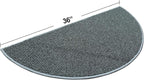 Half Circle Dirt Trapping Door Mat 36x18, 3D Scarping Surface Doormat - Image 2
