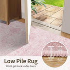 Rugxara 3x5 Rug for Entryway Bedroom, Vintage Retro Boho Throw Rug, Non Slip & - Image 7