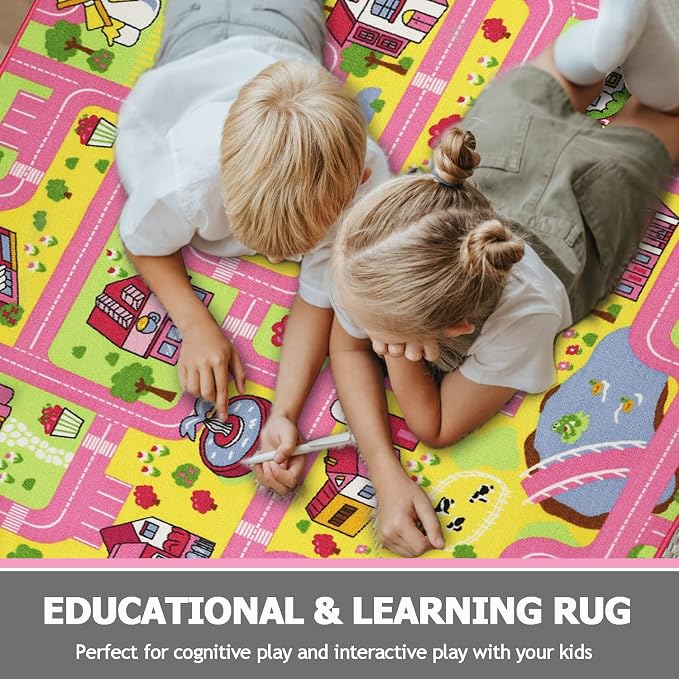 Capslpad Kids Play Rug 6.6x5.0 ft Large Size Kids Rug - Image 4