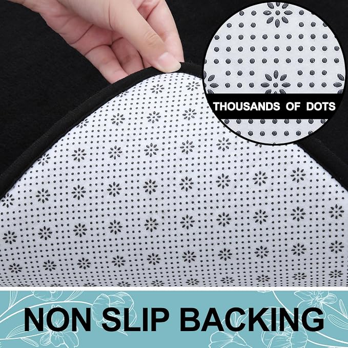 Smiry Memory Foam Bath Mat 30x20, Extra Soft and Absorbent Bathroom Mats - Image 6