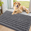 Smiry Dog Door Mat for Muddy Paws 36x24, Absorbent Dirt Trapper, Non-Slip by Smiry