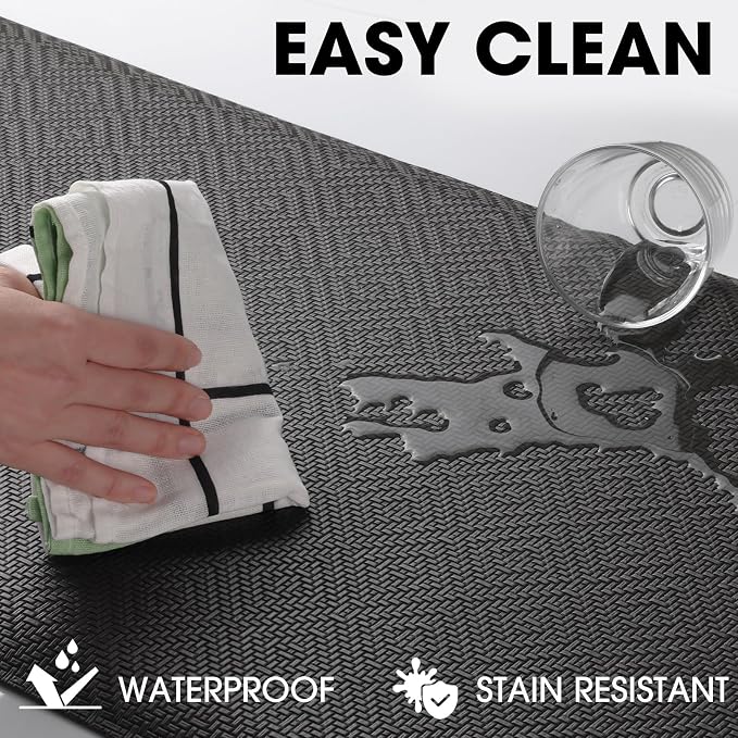 Mattitude Kitchen Mat Cushioned Anti-Fatigue Floor Mat Water Resistant Non-Slip - Image 4