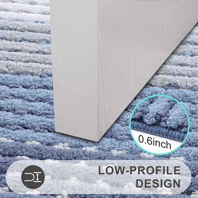 Kitinjoy Indoor Outdoor Door Mat, 71x47 Non-Slip Absorbent Dirt Trapper - Image 4