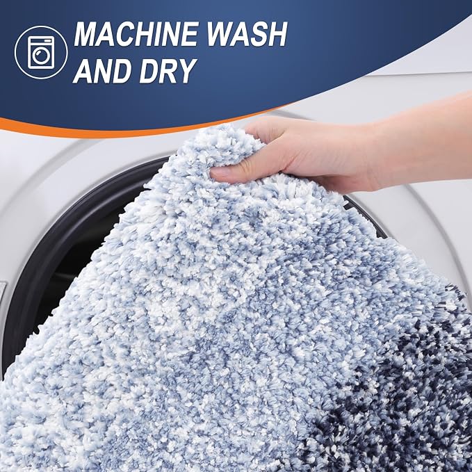 OLANLY Large Bathroom Rugs Mat 45x27, Extra Soft Absorbent Microfiber Bath Rugs - Image 6