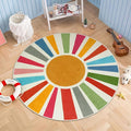 STARUIA Small Round Rug 4 Ft Washable Round Rug by STARUIA