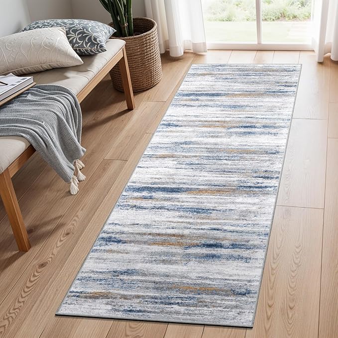 2x8 Washable Runner Rug for Family: Easy-to-Clean Runners for Hallway Entryway - Image 2