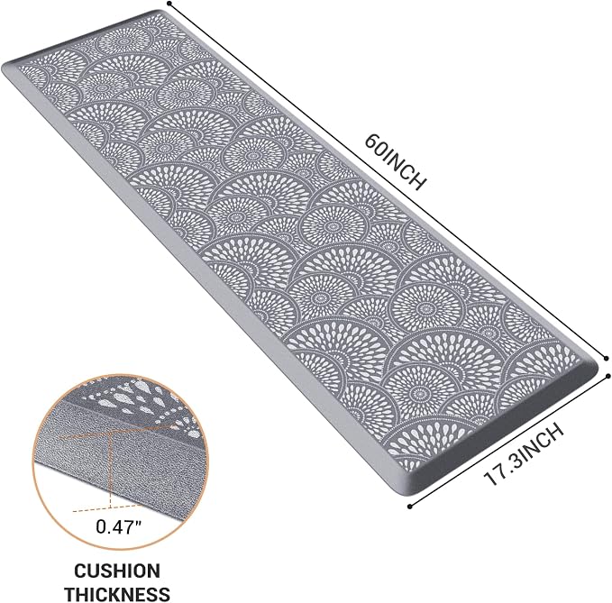Mattitude Kitchen Mat, 17.3x60in Heavy Duty Ergonomic Comfort Foam Standing - Image 2