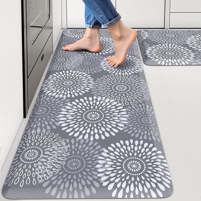 LuxStep Kitchen Mats for Floor, 0.47 inch Thicker Cushioned Rug Anti-Fatigue by LuxStep