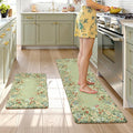 KIMODE Anti Fatigue Kitchen Mats 20"x59"+20"x32", Farmhouse Kitchen Rugs Sets by StayinComfortCookwithJoy
