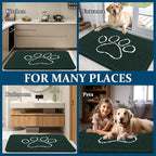 OLANLY Dog Door Mat for Muddy Paws 70x24, Paw Print Design, Absorbs Moisture - Image 8