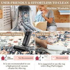 CAPALOCA Machine Washable Rugs Nursery Rug 6x9 Cute Girl Non Slip Low Pile - Image 5