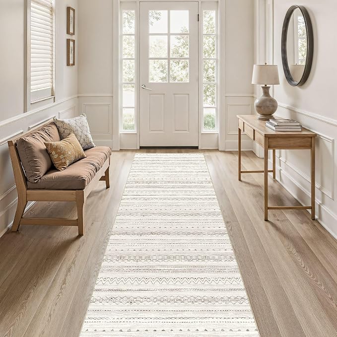 cotiled Hallway 2.6x8 Runner Rugs: Washable Boho Rugs - Image 7