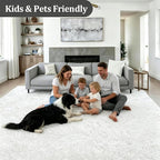 Fluffy 5x7 Area Rugs for Living Room Bedroom: Ultra Soft Shag Rug Non-Slip - Image 4