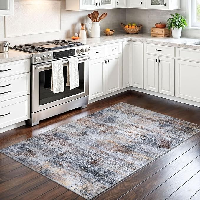IOHOUZE Abstract Area Rug 3x5 Ft Washable Rugs - Image 2