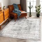 CHAMPLANT Area Rug 5'x7' Washable Rug Vintage Traditional Floor Cover Thin - Image 2