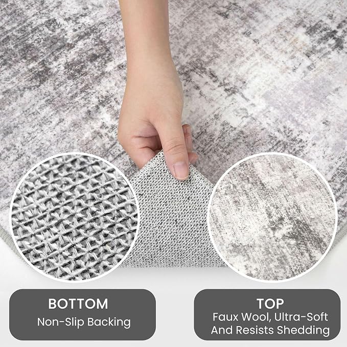 IOHOUZE Abstract Area Rug 4x5 Ft Washable Rugs - Image 6