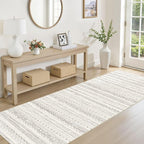 cotiled Hallway 2.6x10 Runner Rugs: Washable Boho Rugs - Image 3